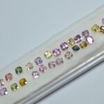 Lot safire multicolore octagon