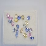 Lot safire multicolore para