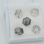 Lot cuart rutilat hexagon