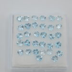Lot topaz sky blue 4mm