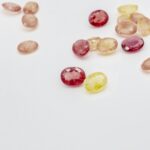 Lot safire multicolore 4x3mm