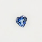 Safir inima albastru