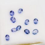 Lot safire ovale albastre