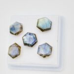Lot labradorite hexagon