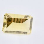 Citrin emerald cut