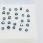 Lot diamante albastre 2mm