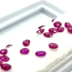 Lot rubine ovale 4.7x3.7 mm