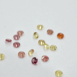 Lot safire galbene-portocalii 2.5mm