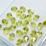 Lot peridot oval 5x4mm