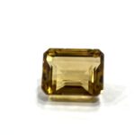 Citrin emerald cut 10.88ct