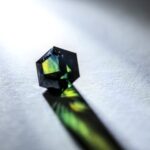 Safir bicolor hexagonal netratat 1.45ct