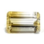 Cuart bicolor citrin 23.5x15mm