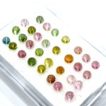 Turmaline caboshon multicolore 4mm