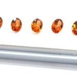 Granate hessonit ovale 7x5mm