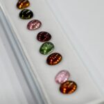 Turmaline caboshon multicolore 7x5mm