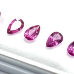 Topaze flamingo 8x5mm