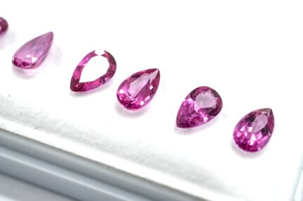 Topaze flamingo 8x5mm