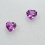 Safire pereche inima roz