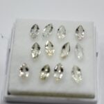 Safire albe marquise 6x3mm