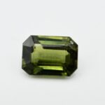 Safir verde emerald cut