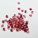 Lot safire rosu-portocaliu 1.4mm