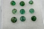 Lot smaralde cabochon 3.2-4mm - imagine 2