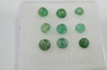 Lot smaralde cabochon 3.2-4mm - imagine 5