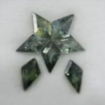 Lot safire kite verde-albastru color change