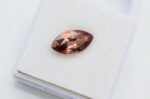 Zircon natural cinnamon marquise - imagine 3