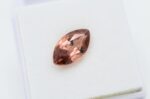 Zircon natural cinnamon marquise - imagine 2