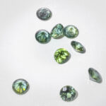 Lot safire verzi netratate 3mm