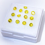 Lot safire galbene 3mm