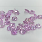 Lot safire roz 2.5mm