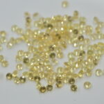 Lot safire galbene 1mm