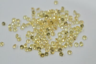 Lot safire galbene 1mm