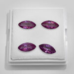 Topaze flamingo 12x6mm