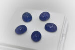 Tanzanite cabochon 10x8mm - imagine 3