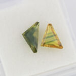 Safire premium fancy cut bicolore 1.54ct