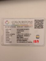 Safir premium octogon bicolor 2.35ct - imagine 4