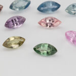Safire multicolore marchiza 7x3.5 mm