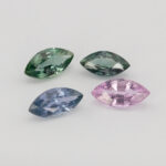 Safire multicolore marchiza 6.5x3 mm