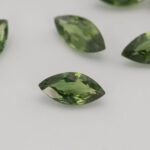 Safire verzi marchiza 7x3.5 mm