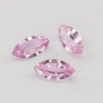 Safire roz marchiza 8x4 mm