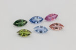 Safire multicolore marchiza 8x4 mm