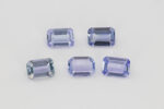 Tanzanit emerald 7x5 mm