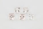 Morganite cushion 6 mm