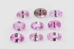 Safire ovale roz 5x3 mm