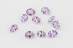 Safire ovale mov-roz 4x3 mm - imagine 3