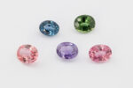 Safire ovale multicolore 4.5x3.5 mm