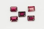 Granate rodolit emerald cut 8x6mm